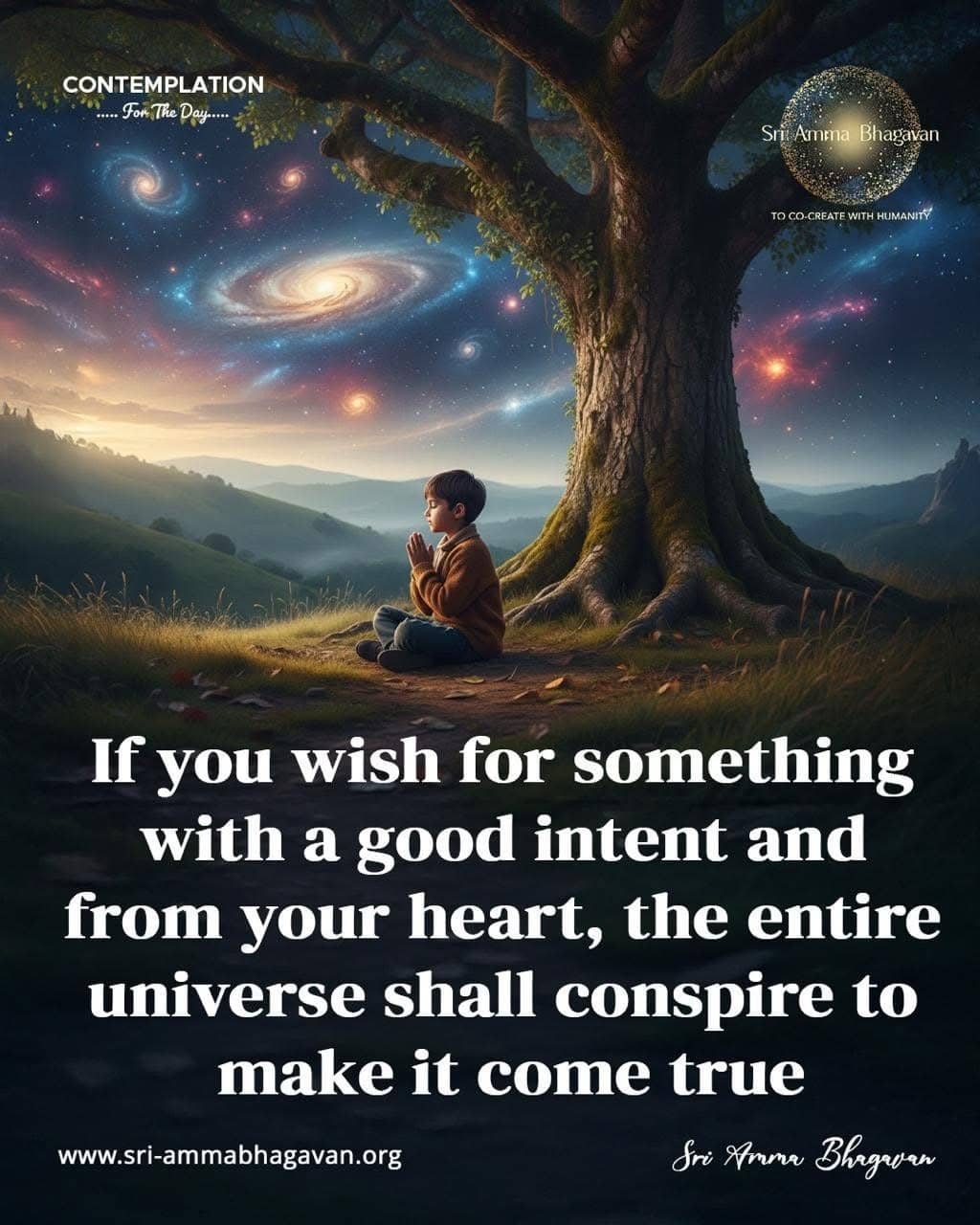 Sri Amma Bhagavan_CONTEMPLATION for the Day